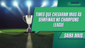Times que chegaram mais às semifinais no Champions League